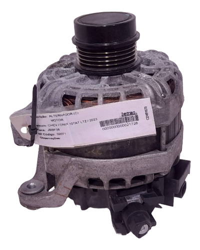 Alternador Gm Onix Plus Tracker 1.0 1.2 2021 2022 2023 2024