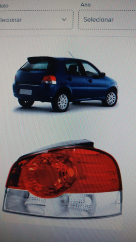 Lanterna Traseira Ld Palio G4 08/09cristal  Lisa