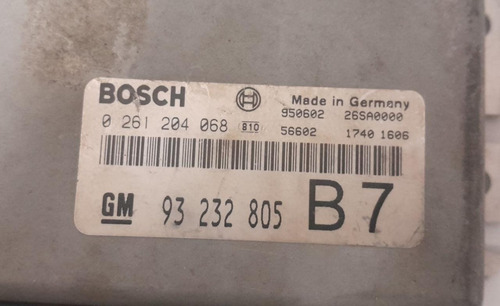 Módulo Injeção Gm Vectra Astra Omega 2.0 8v 93/95 0261204068