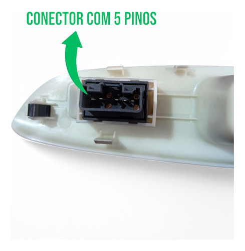 Apoio De Braço Com Botão Vidro Traseiro Esquerdo Lifan 530
