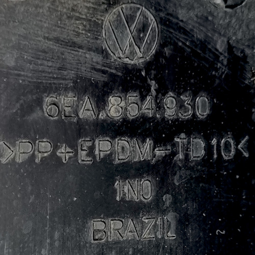 Proteção Parachoque Traz. L.d Vw Polo Virtus 2016 A 2021