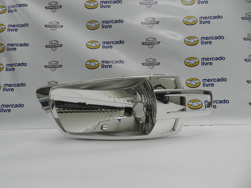 Carcaça Cromada Farol Direito H4 Vw Gol Saveiro Parati G4
