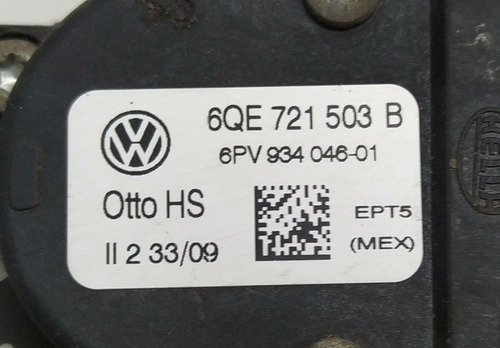 Pedal Acelerador Eletrônico Vw Gol Fox Polo 09/12 6qe721503b
