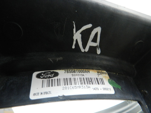 Defletor Ventoinha S/ Ar Ka Fiesta 1.0 8v 02/13 7s558t000ah