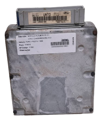 Modulo Injeção Eletronica Ford Fiesta 1999 12a650