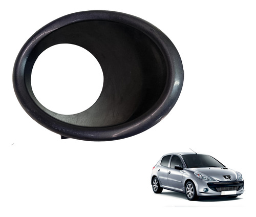 Moldura Farol Milha Neblina Peugeot 207 2008 A 2013 Direito