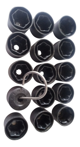 Capa Parafuso Roda Kit 15 Unidades Chave Passat Var B6 2006