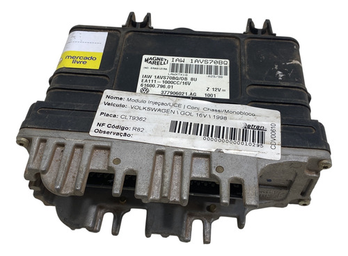 Módulo De Injeção Vw Gol Parati 1.0 16v Ea111 Iaw1avs70bq