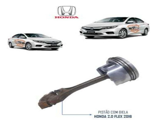 Pistao Biela Motor Honda Civic 2.0 16v 2013 2014 2015 2016