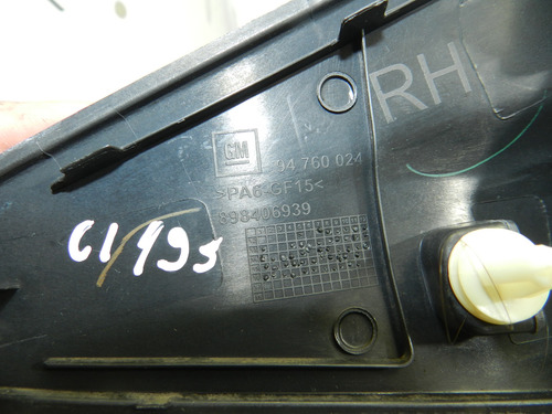 Acabamento Externo Retrovisor Direito Gm Onix Prisma 17/19