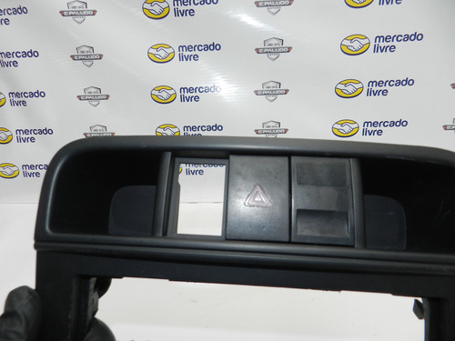 Moldura Painel Central Botão Alerta Vw Gol G4 Com Detalhe