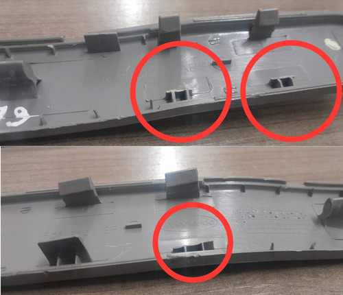 Moldura Puxador Porta Tras Direita Uno Vivace 10/14 Detalhe