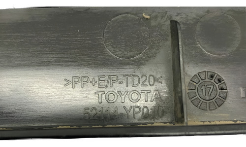 Suporte Placa Parachoque Dianteiro Toyota Etios 2017 A 2020