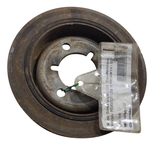 Polia Virabrequim Peugeot 206/207 C3 1.6 00/13 (al)