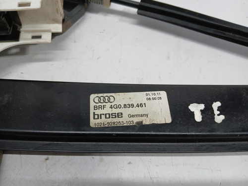 Maquina Do Vidro Porta Traseira Esquerda Audi A6 2011 A 2018