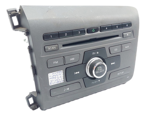 Rádio Original  New Civic Ano 2012 A 2016 C/ Detalhes