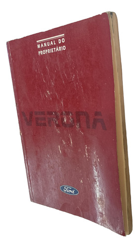 Manual Proprietário Ford Verona 1991 Original Usado
