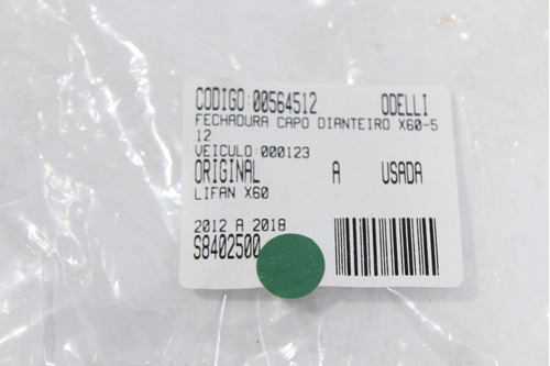 Fechadura Capô Dianteiro X60 12/18 Usado (512)