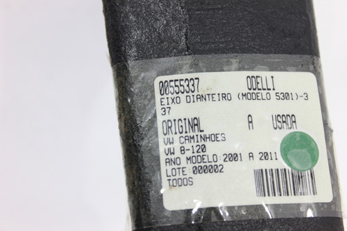 Eixo Dianteiro (modelo 5301) Vw 8-120 01/11 (337)