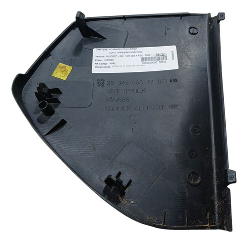 Acab. Tampa Lateral Painel L/ E Peugeot 307 / 2008 (ap)