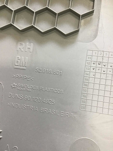 Forro De Porta Traseira Direita Gm Spin 2014 20719*