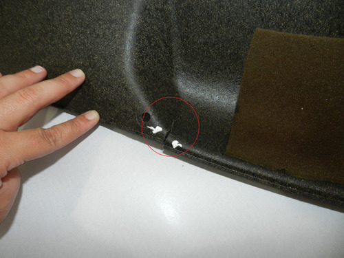 Forro Tampa Traseira Porta Malas Gm Corsa Super 2000 Detalhe