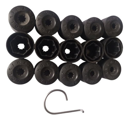 Capa Parafuso Roda Kit 15 Unidades Chave Passat Var B6 2006