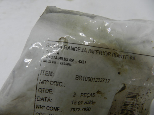 Bucha Bandeja Inferior Dianteira Toyota Hilux Sw4 05/15