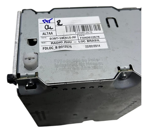 Rádio Módulo Cd Player New Fiesta 2014 2015 D3bt18c815pf