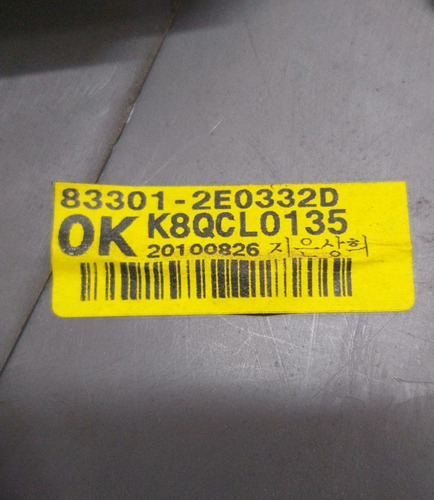 Forro Porta Traseira Esquerda Hyundai Tucson 2012 833712e000