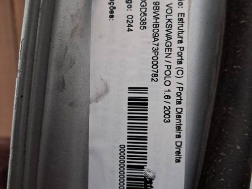Porta Vw Polo 2003 2004 2005 2006 2007 Dianteira Direita