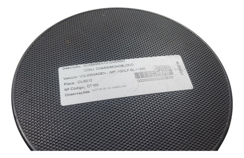 Tela Alto Falante Traseiro Direito Vw Golf/ 1995 (al) Cxa508