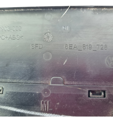 Difusor De Ar Central Painel Vw  Polo Virtus 2016 A 2021