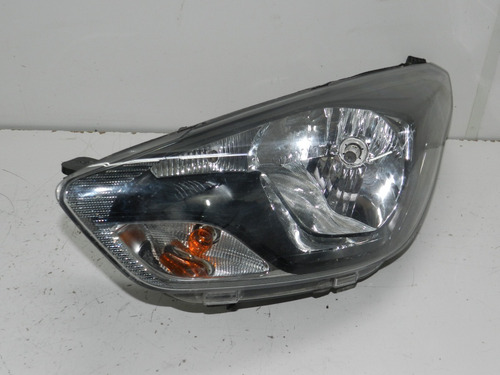 Farol Esquerdo Máscara Negra Ford Ka 18/21 Com Detalhe