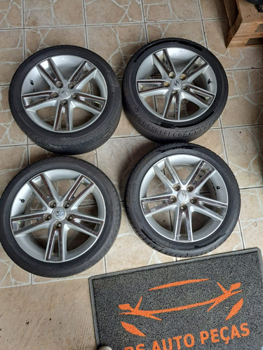 Jogo Roda Liga Aro 17 5x114 Hyundai I30 2011 2012 Sem Pneus