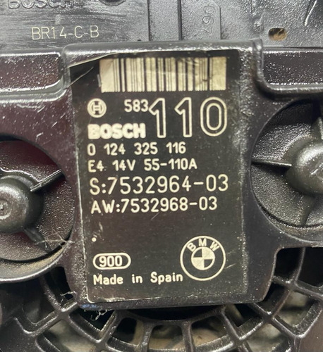 Alternador Bosch Bmw 110a 14v 0124325116