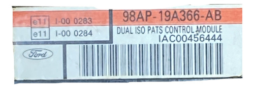 Modulo Alarme Ford F250 F350 98ap19a366ab