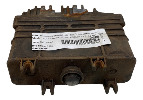 Kit Módulo De Injeção Vw Polo Classic 1.8 Gas Iaw1avp78ax