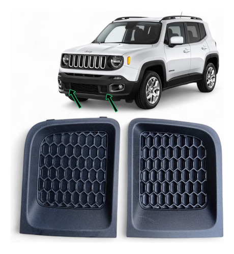 Par Grade Inferior Acabamento Jeep Renegade 2015 A 2018