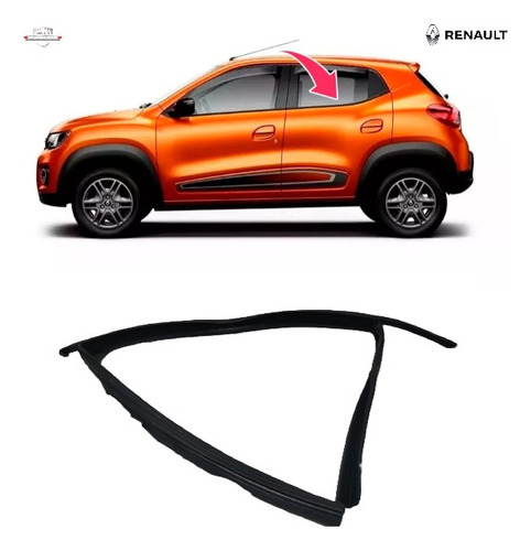 Borracha Guia Vidro Traseiro Esquerdo Renault Kwid 17/21 
