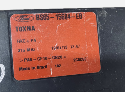 Módulo Conforto Ford Fiesta Ecosport 03 A 11 Bs6515604eb