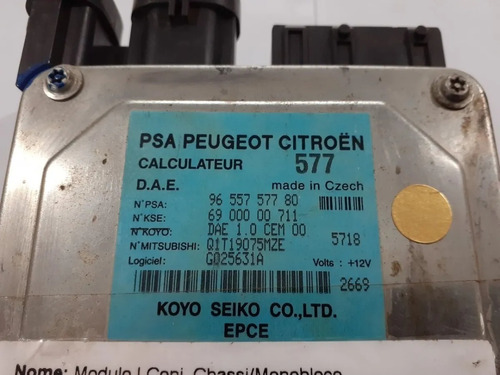 Modulo Da Direção Elétrica Citroen C3 Ano 2004 À 2012 