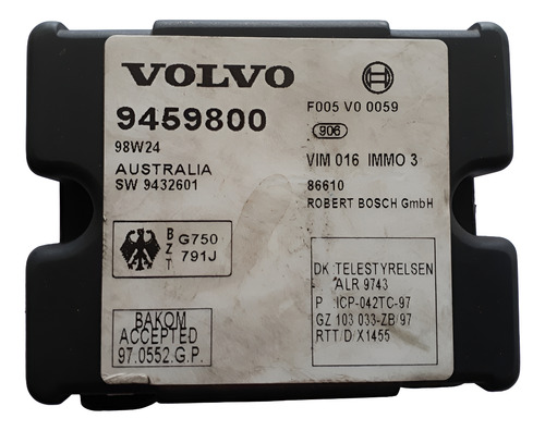 Módulo Central Ecu Volvo V70 2.5 1998 1999 2000 9459800