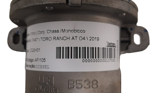 Filtro Combustível Toro Ranch Aut 2019 Diesel B538