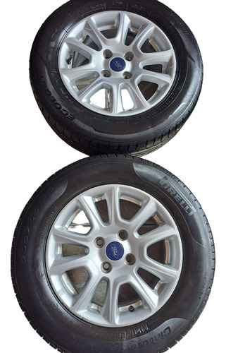 Jogo Roda Aro 15 4x108 Com Pneus Ecosport 2019 2020 2021