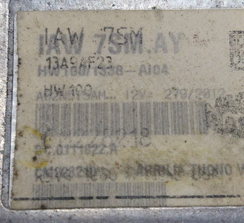 Módulo Injeção Ecu Aprilia Rsv4 2013 Iaw7sm Iaw 7sm.ay