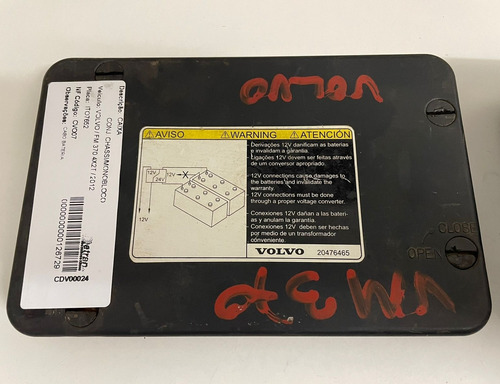 Caixa De Fusíveis Bateria Fm370 4x2t 2012 - 21026666
