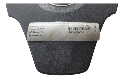 Bolsa Volante Gm Captiva 3.6 2011 (al)