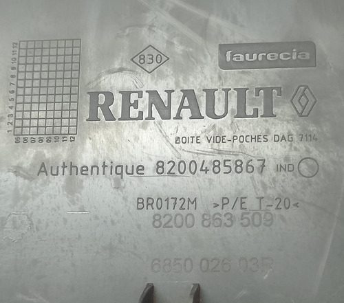 Porta Luvas Megane 2006 2007 2008 2009 2010 11 2012 Original