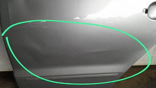 Porta Traseira Esquerda Prata Vw Fox 2012 Com Detalhes